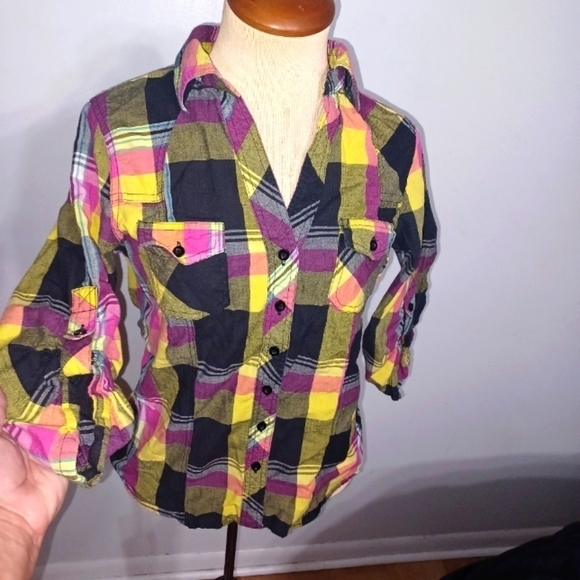 Beautifully Colored Flannel- W Sz Large - Picture 1 of 7